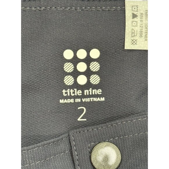 Title Nine Clamber Shorts Navy Blue Technical Stretch 12" Womens Size 2 NEW - Picture 4 of 9